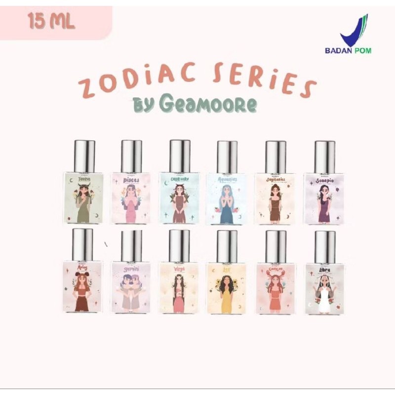 (BPOM) GEAMOORE ZODIAC PERFUME Series / Parfum Zodiak GEAMOORE 15ml