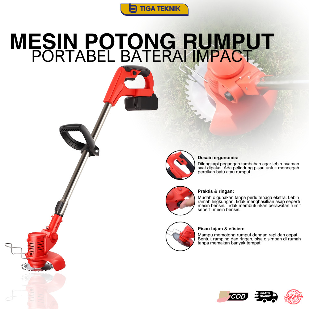 Mesin Potong Rumput Portable Baterai Impact Mesin Pangkas Rumput Portable –  Baterai 24V