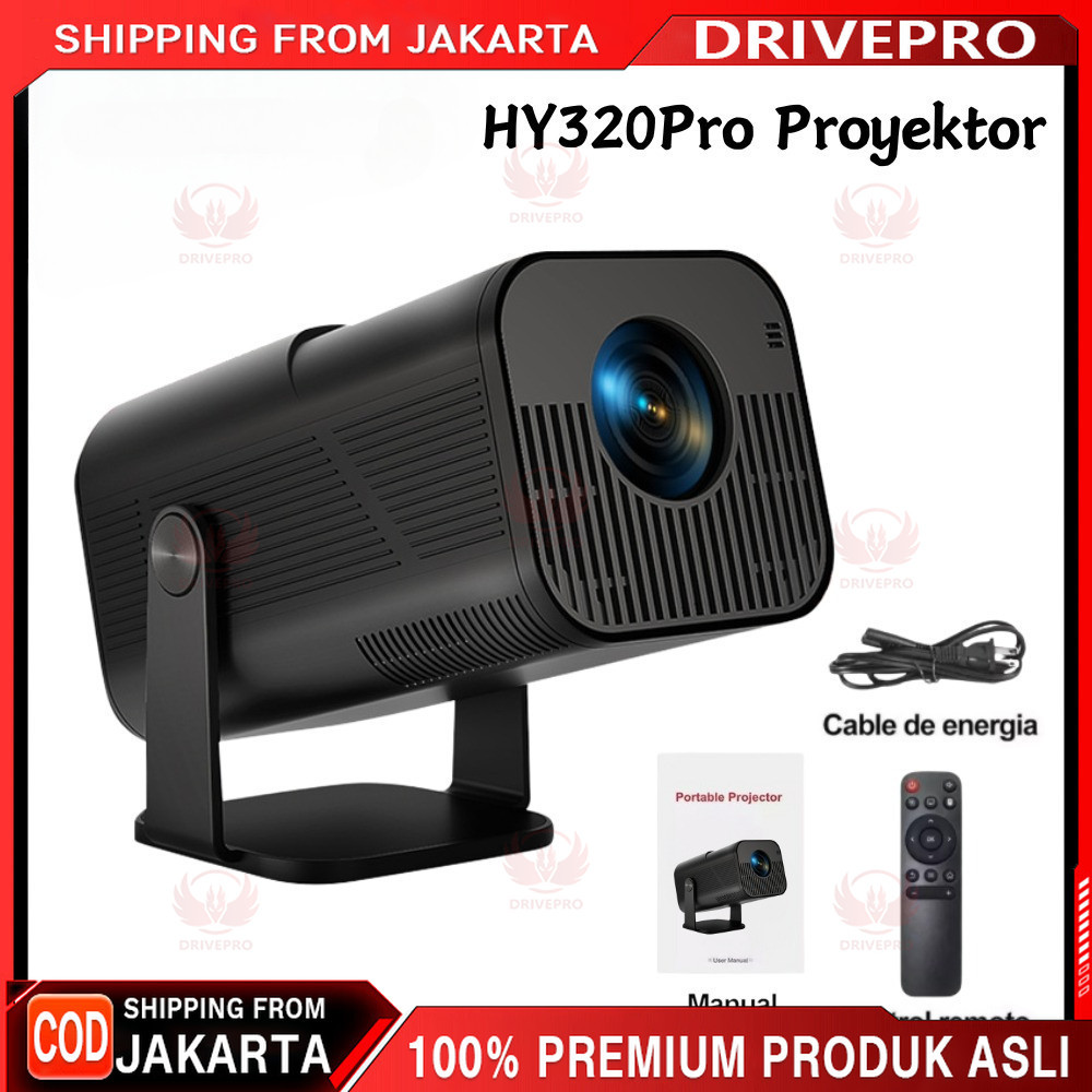 HY320Rro(AMX500) Proyektor Android 11.0 Bluetooth5.0  200 ANSI Lumens  Portabel Mini 4k Full HD