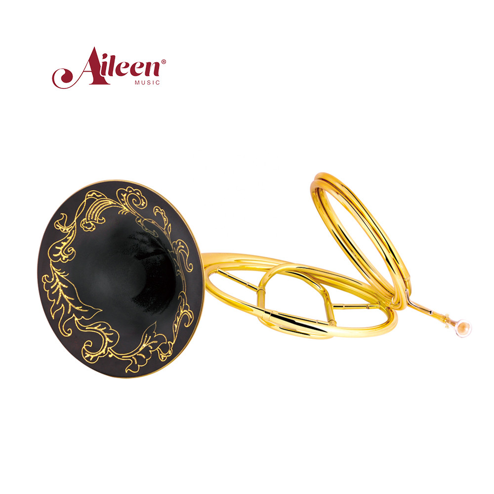 New products Wholesale 5 Keys Gold French Horn with french horn case(FH7006G)