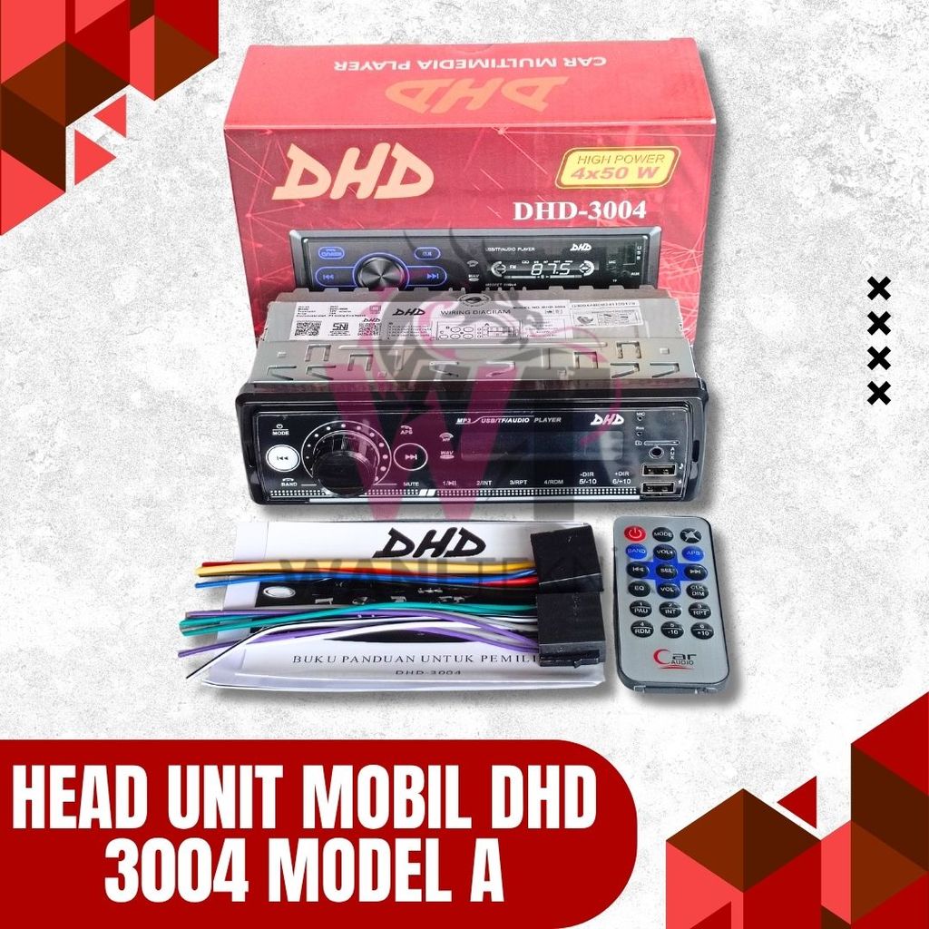 Head Unit Mobil DHD 3004 Model A / B – Tape Audio 12V