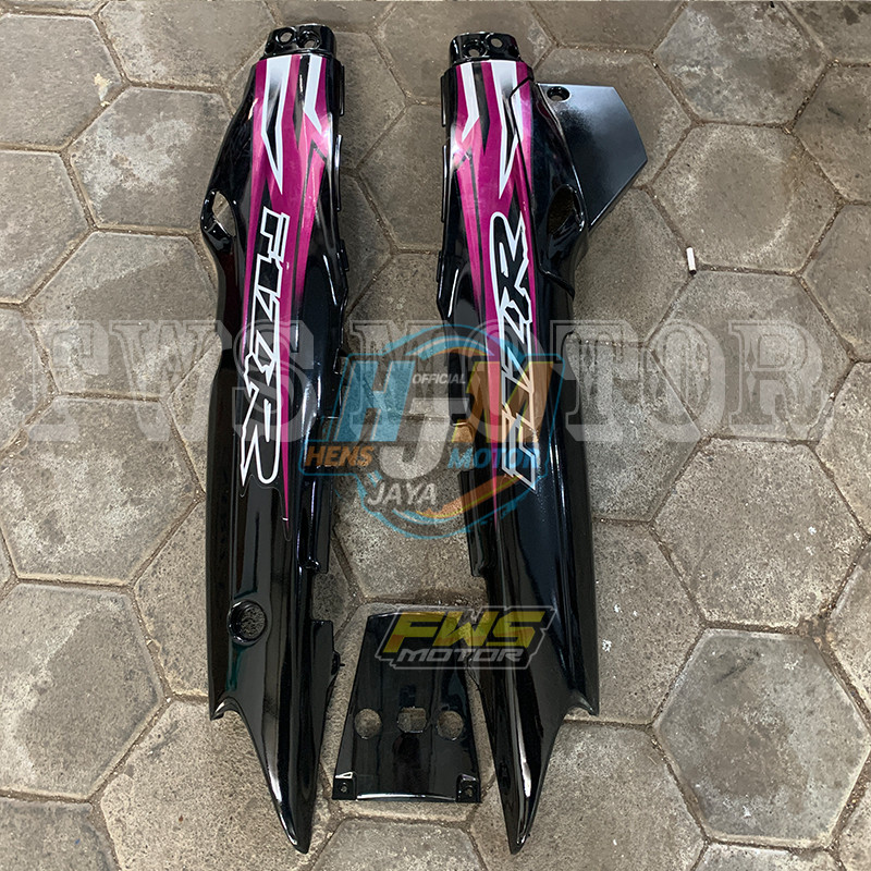 Body Belakang Fizr Set Bok Aki Stiker Ungu Premium Quality
