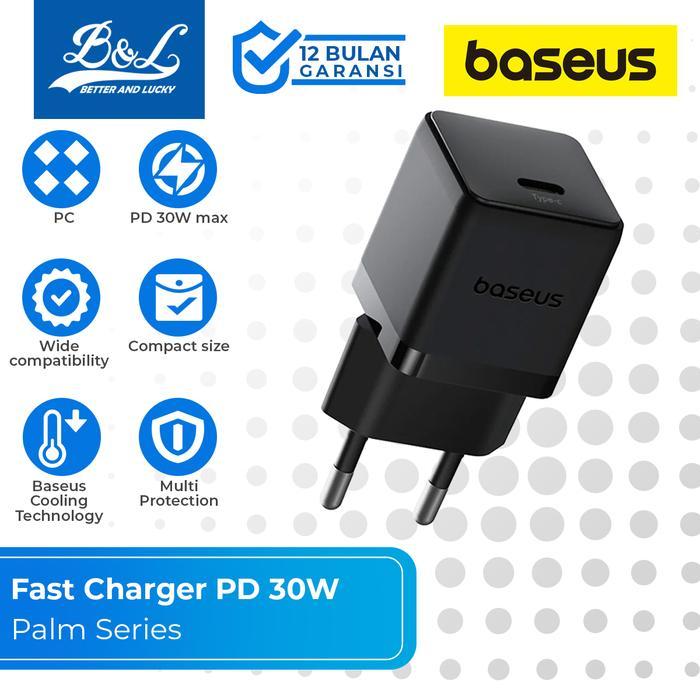 BASEUS Palm USB-C Fast Phone Charger PD 30W Adapter