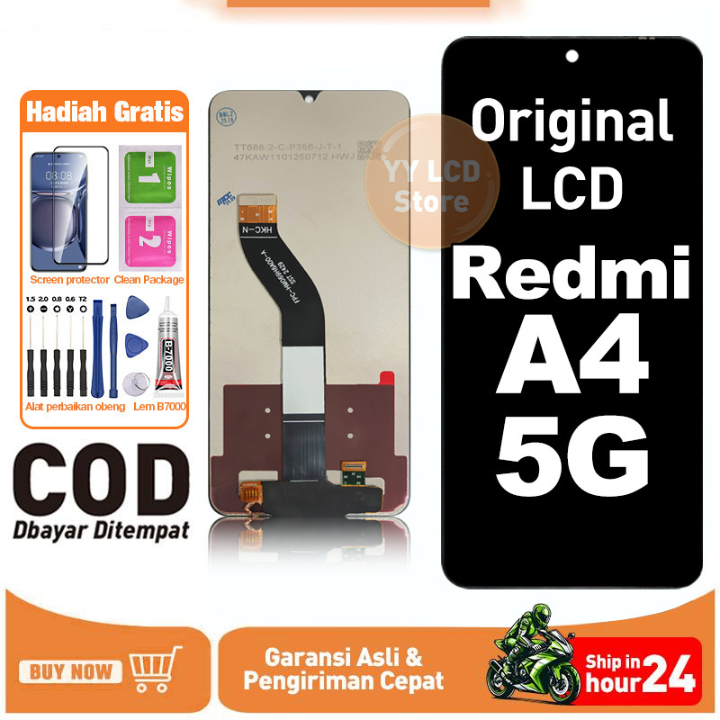 LCD REDMI A4 5G Ori TOUCHSCREEN Fullset Asli Crown Murah Compatible For Glass Touch Screen Digitizer