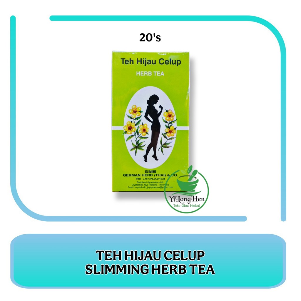 Slimming Herb Tea German Isi 20 Teh Hijau Celup Teh Pelangsing Herbal