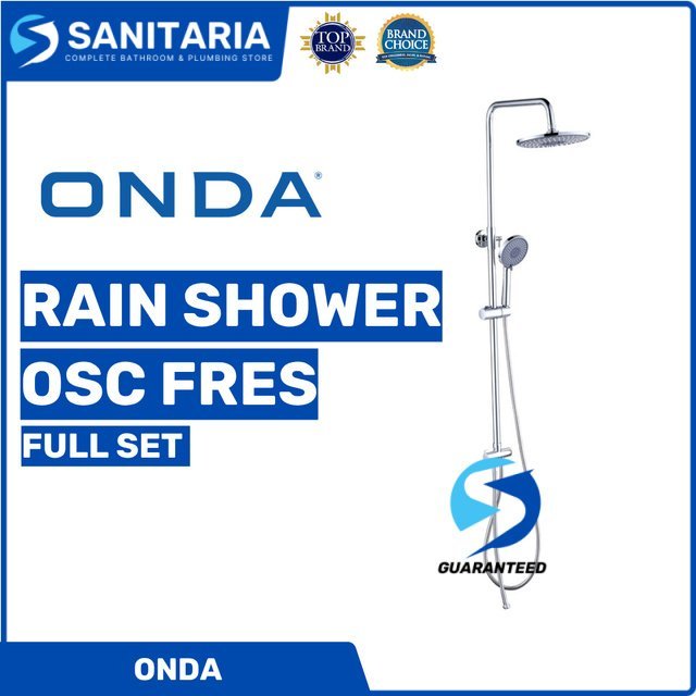 Rain Shower Osc Fres Full Set Onda / Rain Shower Brass Tiang Shower