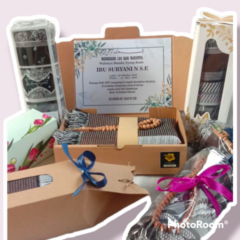 [ MURAH LARIS ] Sovenir Sajadah Hampers Tahlilan Sovenir Pernikahan Sovenir oleh oleh Haji Souvenir 