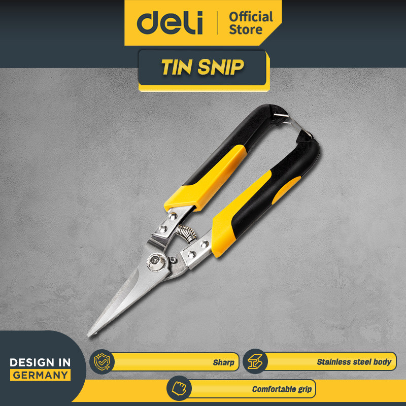 Deli Gunting Baja Ringan Tin Snip 8,5 Inch DL351008