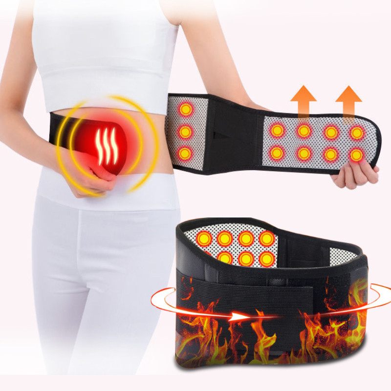 Tourmaline Self-heating Magnetic Therapy Back And Waist Support Belt, Waist Massage Belt Sports Supp