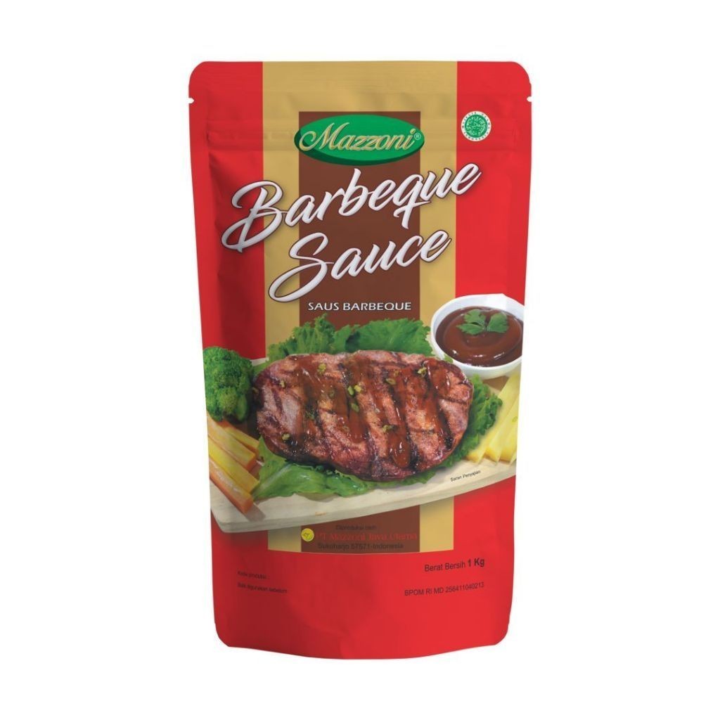 Mazzoni Saus Barbeque 1kg - Saus Blackpeper 1kg - Saus Teriyaki 1kg