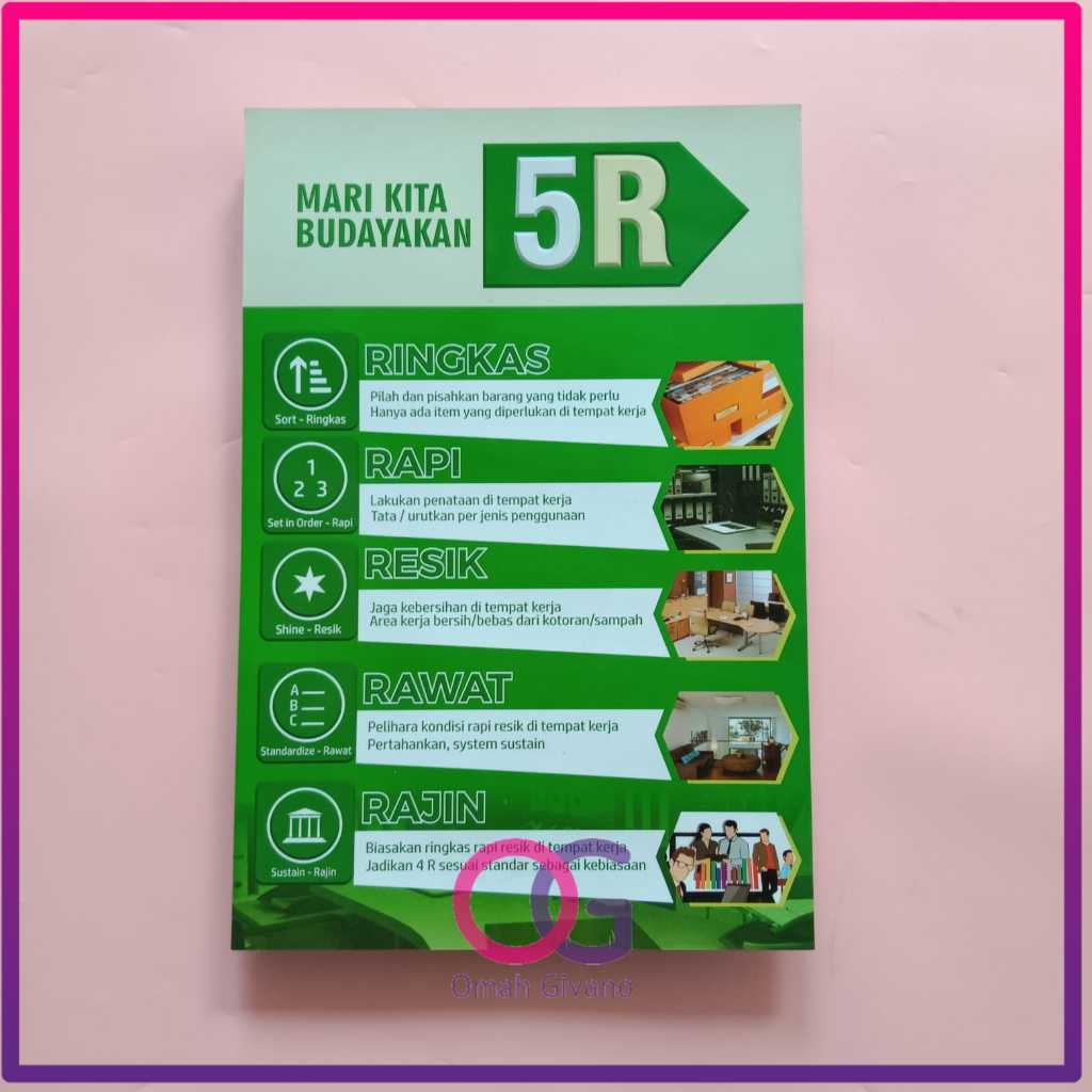 Poster Mari Budayakan - Budaya Kerja 5R - Poster Budaya Kerja