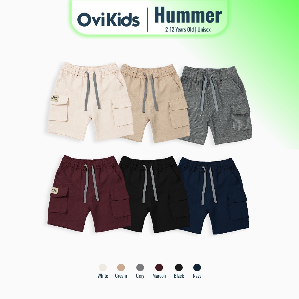 OVIKIDS Hummer - Cargo Anak Laki Laki Celana Pendek Anak Laki Laki 2-12 Tahun