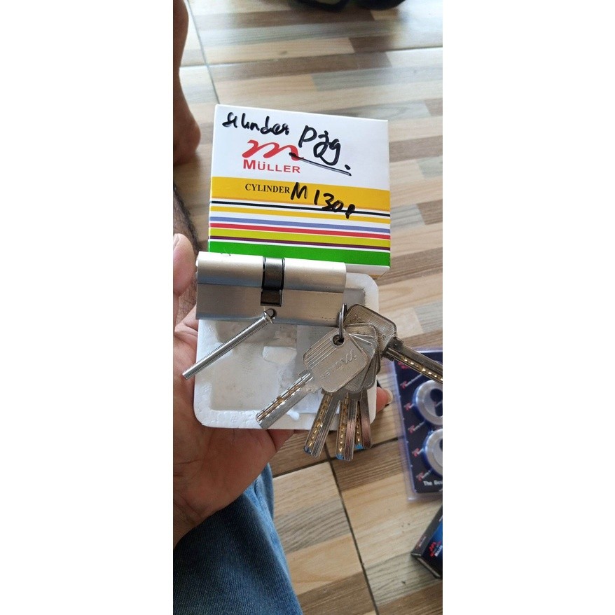 Silinder kunci pintu rumah besar MULLER kode 75160 SN