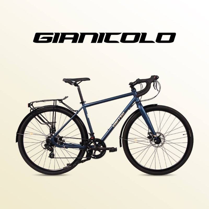 Sepeda Touring Commuter Gravel United Bike Gianicolo 700C Blue Navy Biru