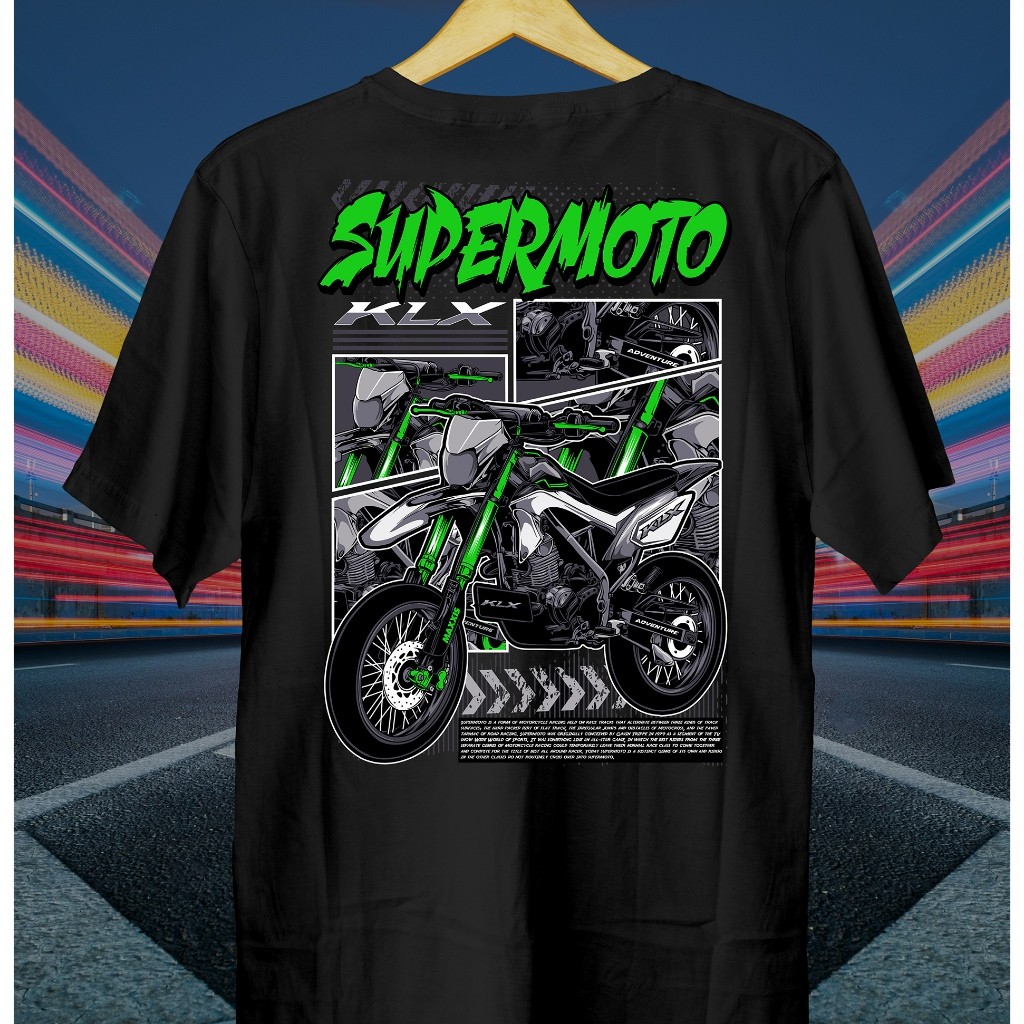 Kaos Motor KLX Supermoto // Kaos KLX // Baju KLX // KLX