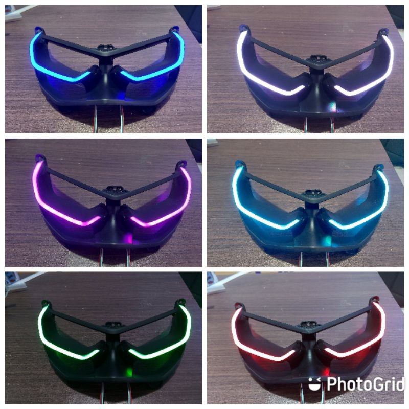 frame headlamp nmax new lazy led akrilik