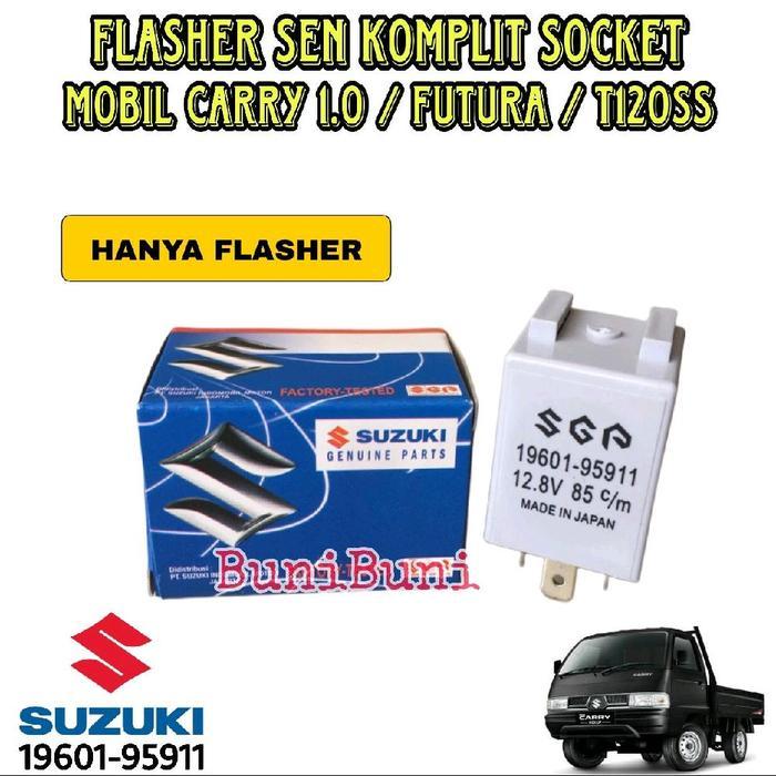 FLASHER SEN CARRY KOMPLIT SOCKET / Relay Otomatis Sen Riting Mobil SUZUKI CARRY 1.0 / FUTURA / T120S