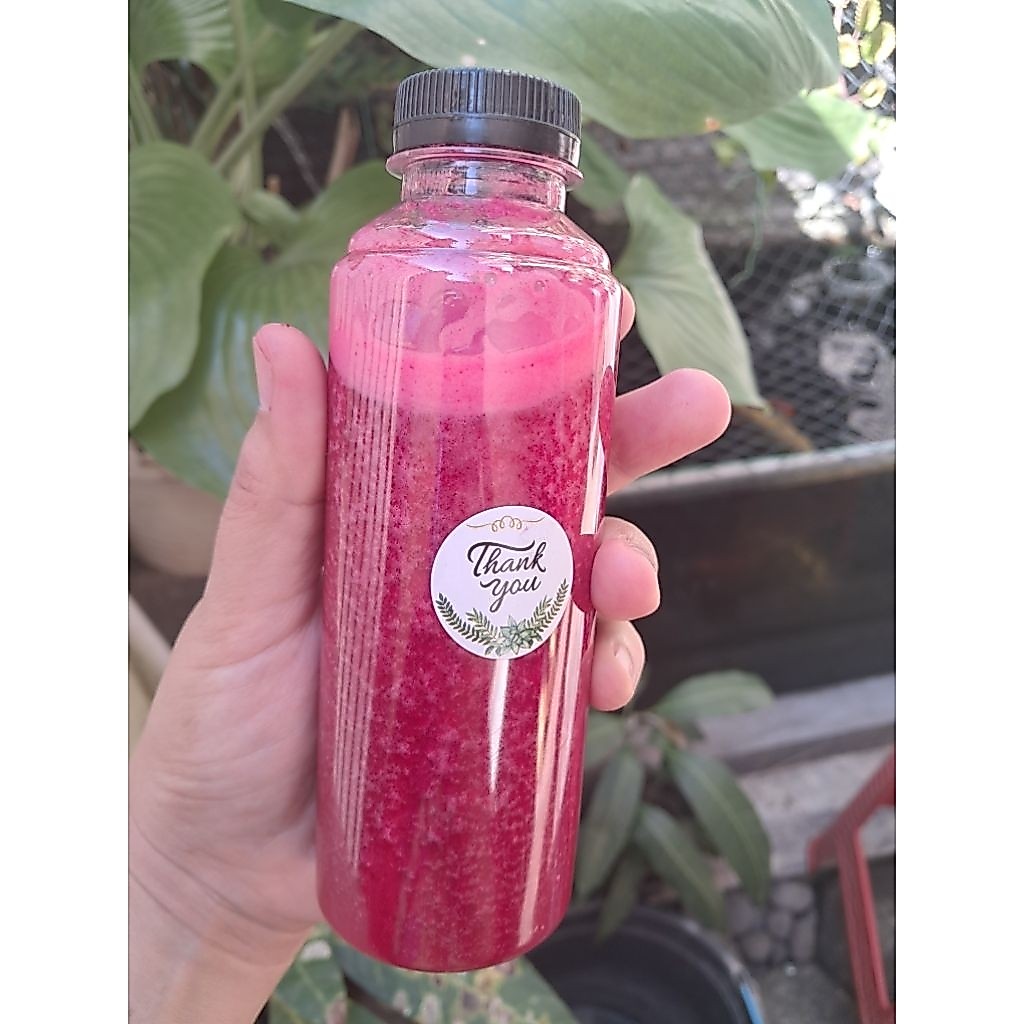 jus buah bit+jambu biji merah+madu, minimal order 2 botol
