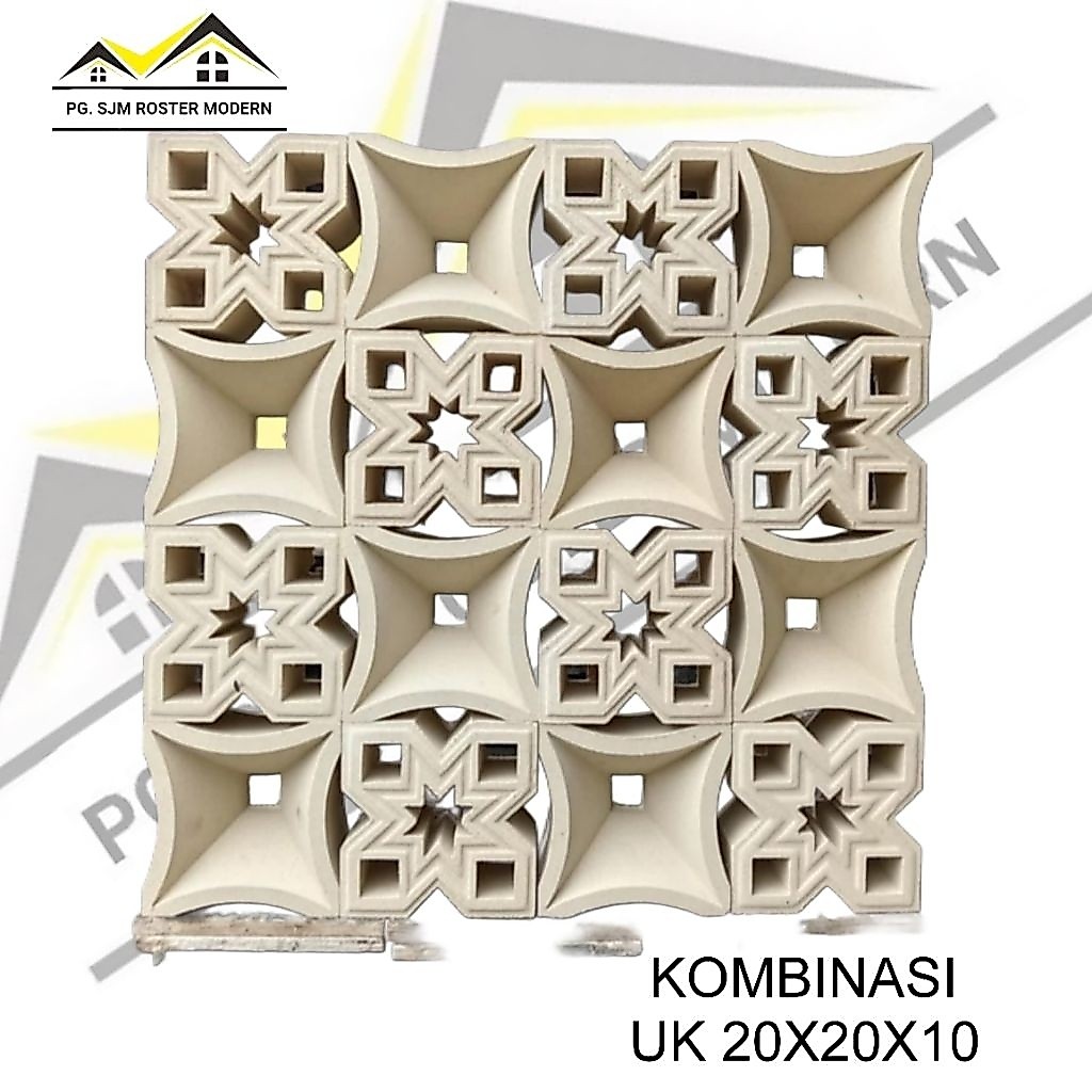 ROSTER BETON Pagar rumah loster beton all motif Lubang angin