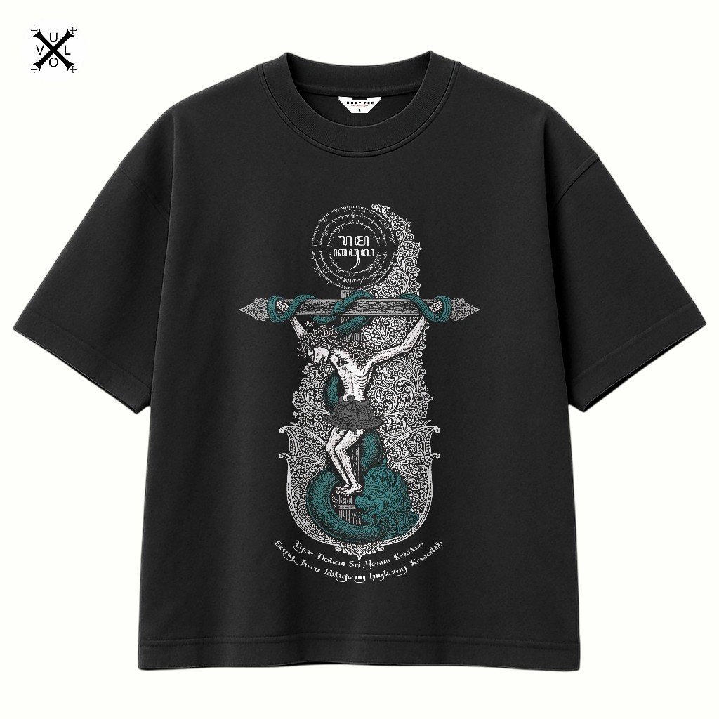 Kaos Rohani Katolik Salib Wayang Yesus
