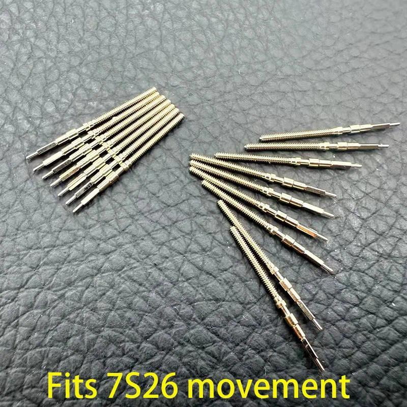7S26 Movement Stem 2PCS/4PCS Movement Crown Stem Fit 7S26 Automatic Meanical Movement Stem Repair Pa