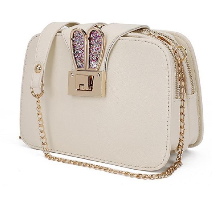 3021 Tas Selempang Fashion   Tas Pesta 3 Ruang Tas Bahu Ketek Kain Cewek Kekinian Bunny Bag TAS WANI