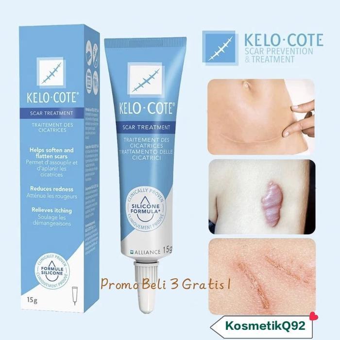 ( ORIGINAL) kelo Cote Kelocote Jerawat Luka Operasi Keloid IMPORT USA 15 gram