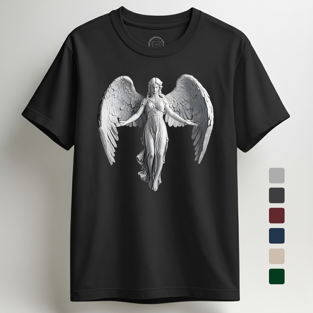 Kaos Distro Premium Original 3D Flying Winged Angel Statue - DT0975
