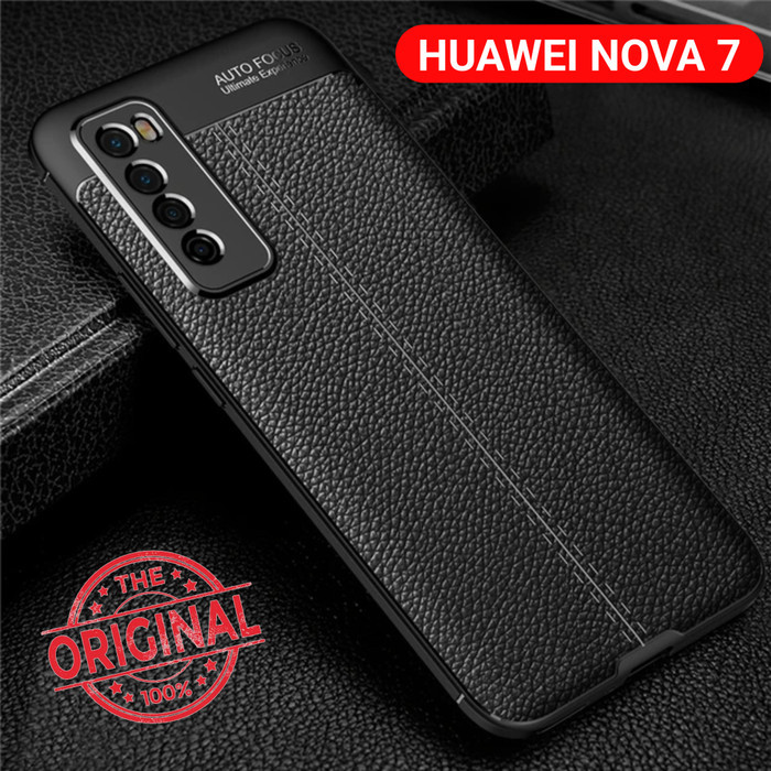 CASE HUAWEI NOVA 7 5G / NOVA 7 SE / NOVA 7 PRO / NOVA 7i  AUTOFOCUS CARBON KULIT LEATHER #DSAUKL