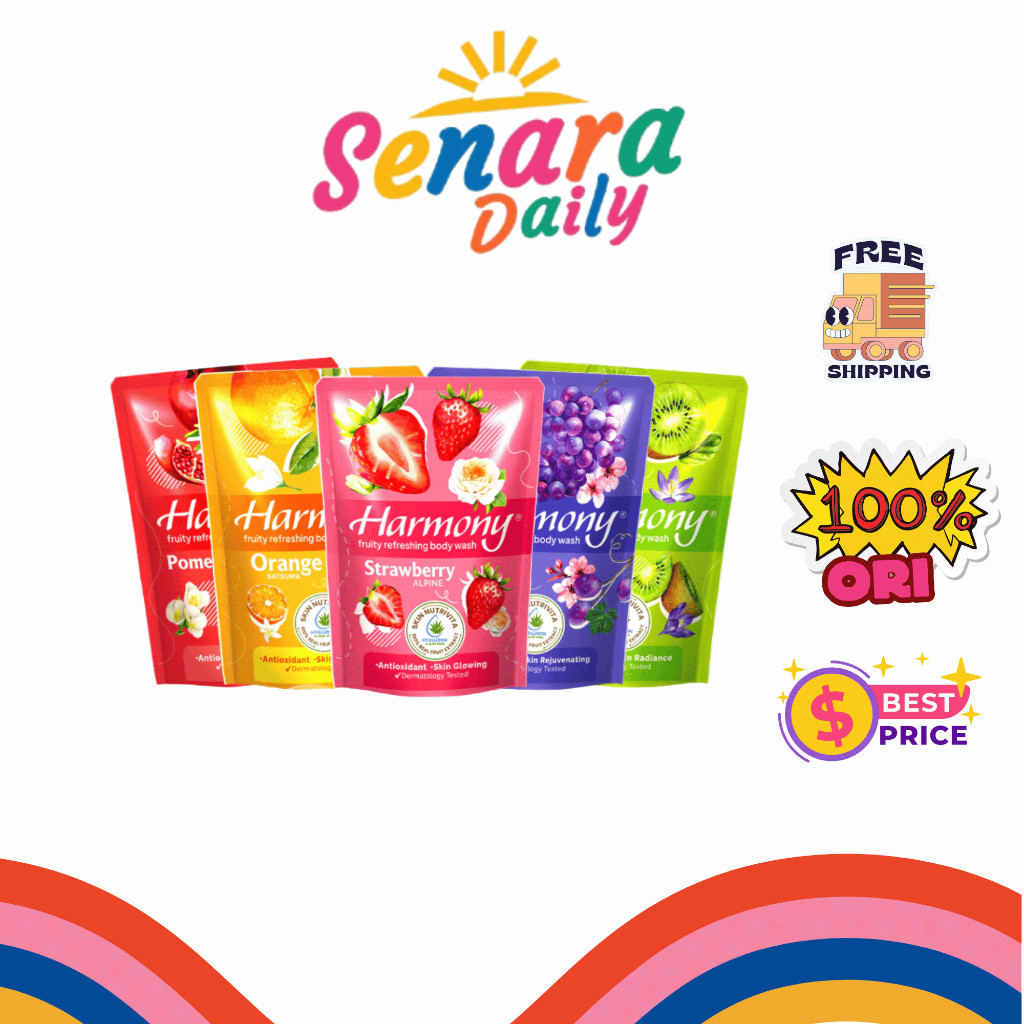 Harmony Sabun Cair Sabun Mandi Cair 60ml 400ml