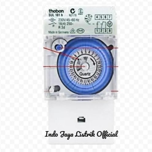 THEBEN - TIMER ANALOG SWITCH PANEL PENGHEMAT LISTRIK SUL 181H