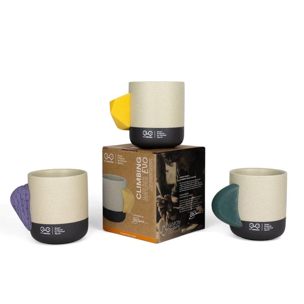YY Vertical Climbing Mug Evo | Design Simon Favrot  - Climber Hold Mug