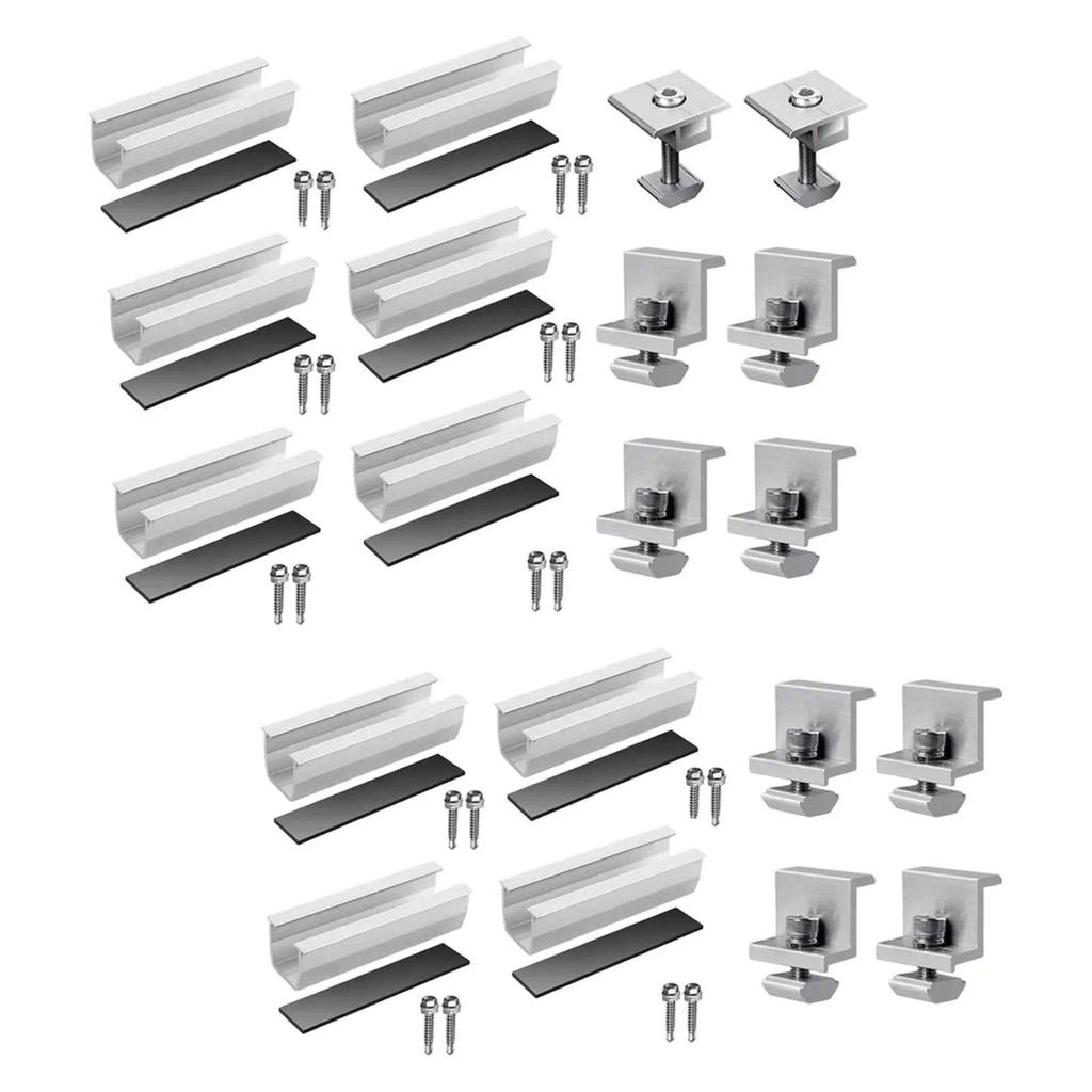 Solar Panel Brackets Kit Professional, Sturdy, Aluminum Alloy,120mm,Solar Panel Mounting Rails,
