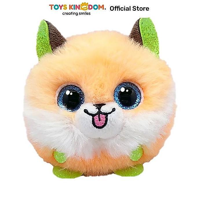 Toys Kingdom Ty Puffies Ball Boneka Hewan Fox TY95342 - Oranye Boneka Hewan Plush Karakter Koleksi A