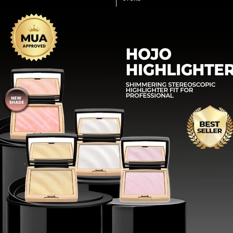 Beautylad Hojo Brilliance Shimmering Stereoscopic Highlighter Glim Pallet Make Up Waterproof Perona 