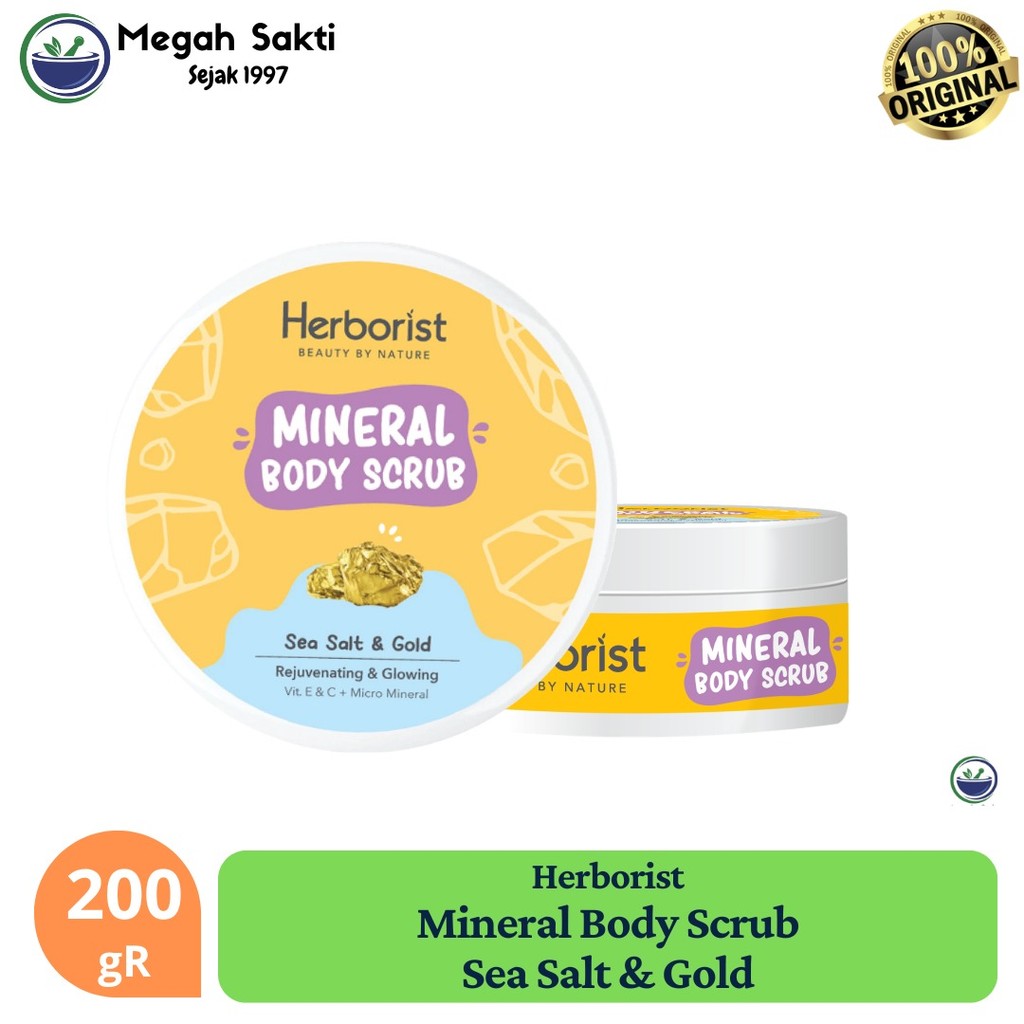 MGS - Herborist Mineral Body Scrub 200 gr - Sea Salt Gold