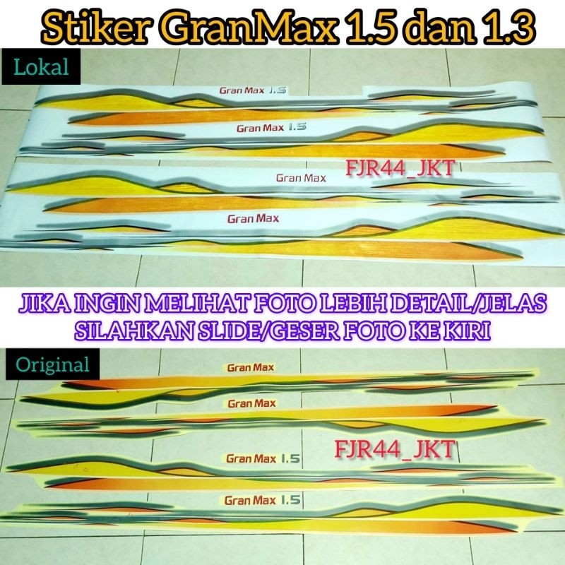 TERLARIS stiker grand max 1.5/ stiker gran max pick up/ stiker granmax pick up