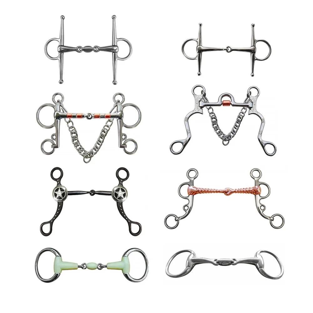 Stainless Steel Horse Bit Copper Mouth for Horse Training Mouth Length  Professional Horse Equipment