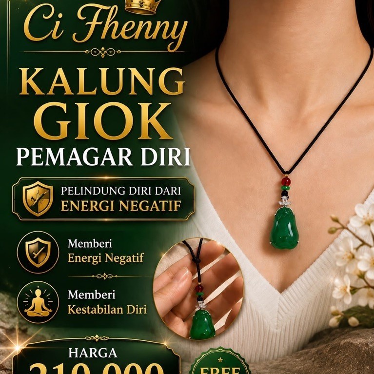 kalung giok hijau