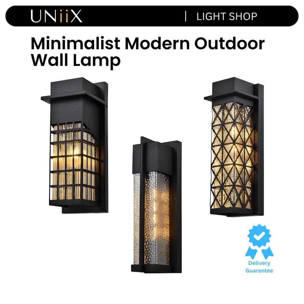 UNiiX - LD7313 | Lampu Hias Dinding Outdoor Model Minimalis Modern Untuk Teras dan Dinding Halaman R