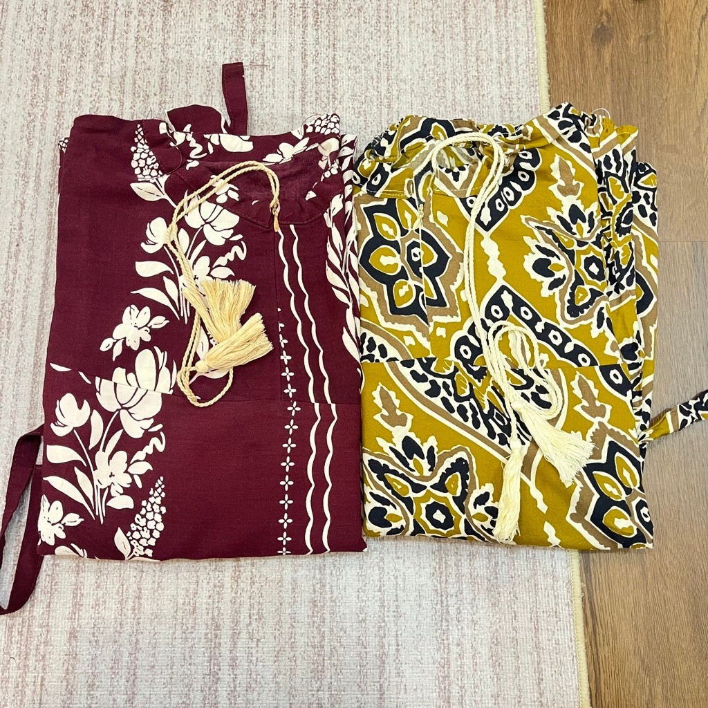 (ISI 2) GAMIS FATIMAH MAROON+GAMIS LUNA GOLD
