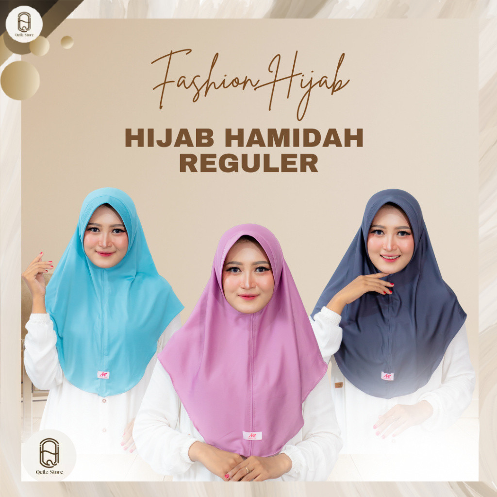 QEILA - Hijab Bergo Hamidah Size M & L | Hijab Instant