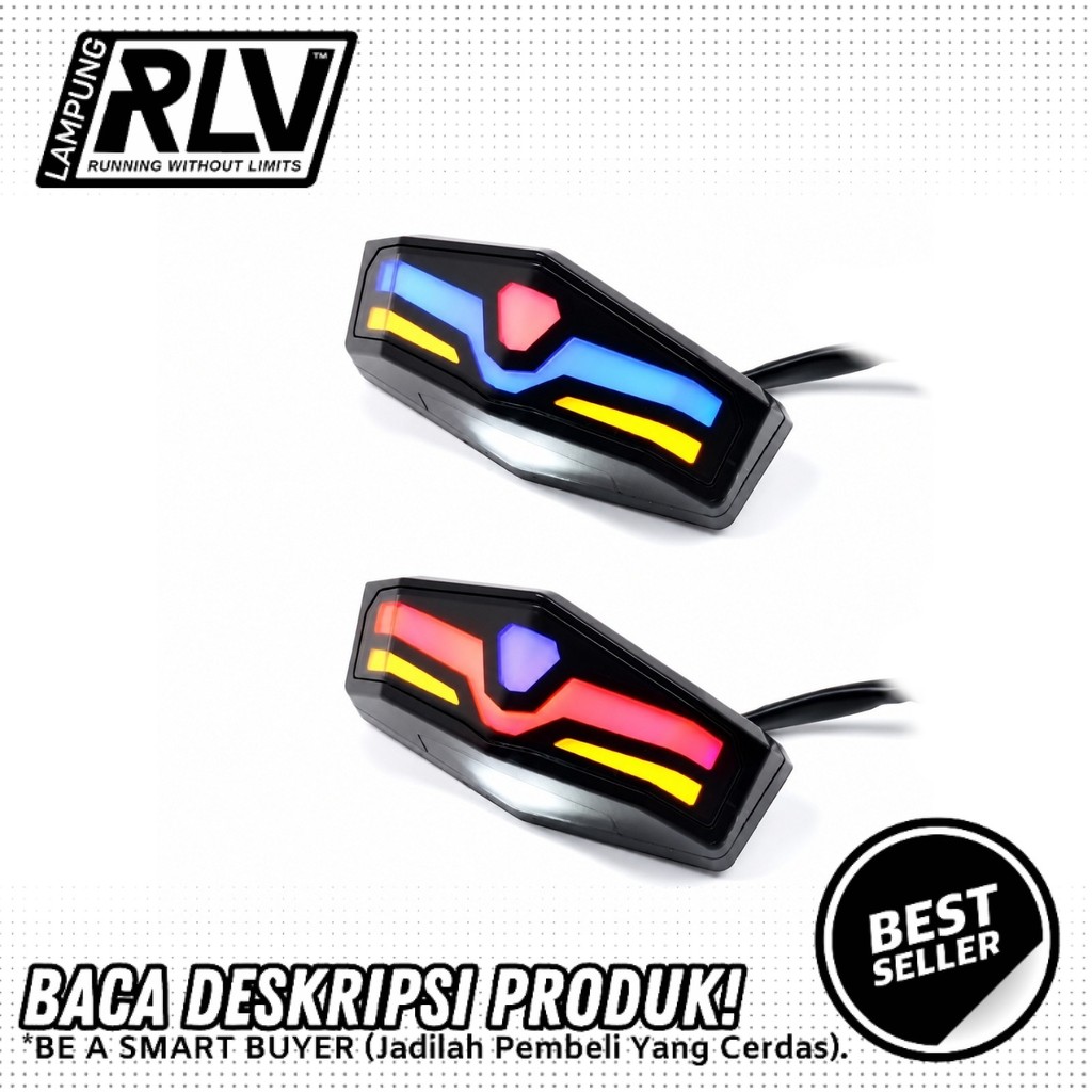 stop lamp led 3 in 1 cb rx king vixion crf klx c70 lampu belakang lampu bawah jok rx king