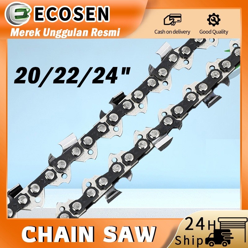 TlogoCV ECOSEN Guide Bar Chainsaw 20 22 24 Inch Blade Chainsaw Chain Rantai Chainsaw
