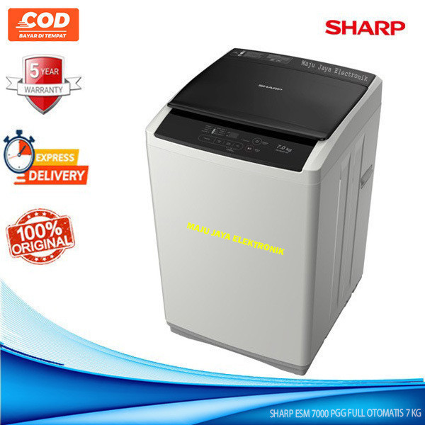 TD Mesin Cuci 1 Tabung SHARP ESM 7000 PGG 7KG Quick Wash Zero Pressure