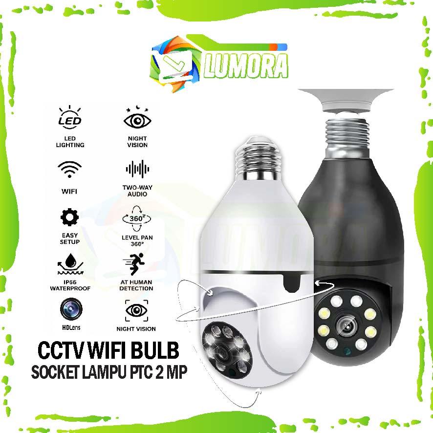 CCTV PTZ CAMERA WIFI Dome Model Lampu  CCTV - Dengan LED BOHLAM CCTV