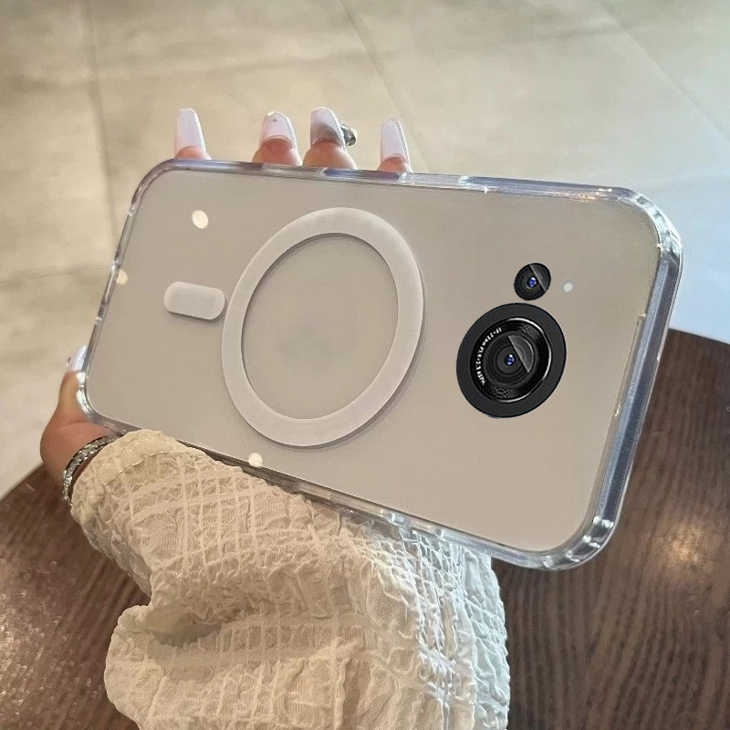 Untuk Sharp Aquos R7 R8 R8S Pro Case Perlindungan Premium Silicone Jelas Transparan Dukungan Shockpr