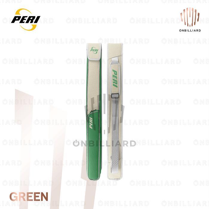 Tas Billiard PERI KNIGHT 1x1 2x2  Cue Soft Case Billiard Billiar - Green, 2x2