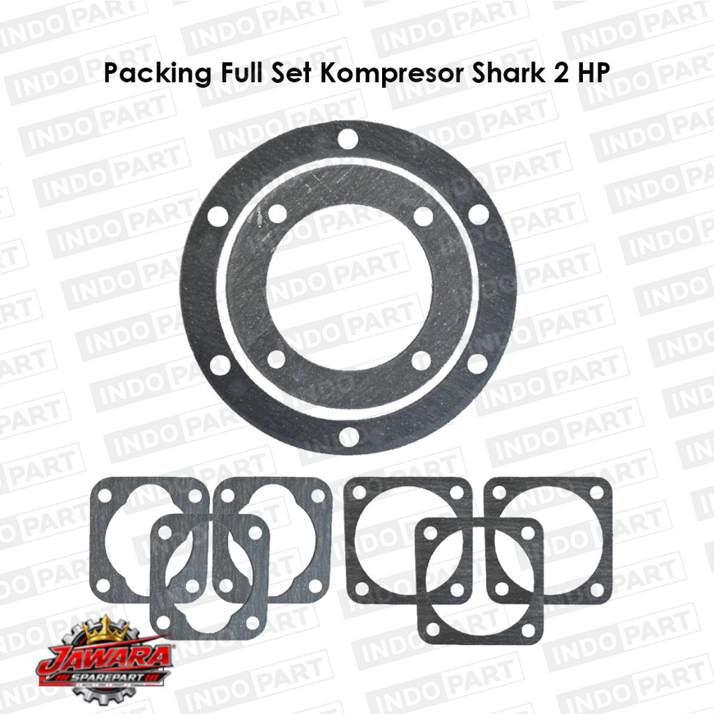 Packing Full Set Kompresor Shark 2 HP | Packing Kompresor Shark Original | Gasket Set Kompresor Shar