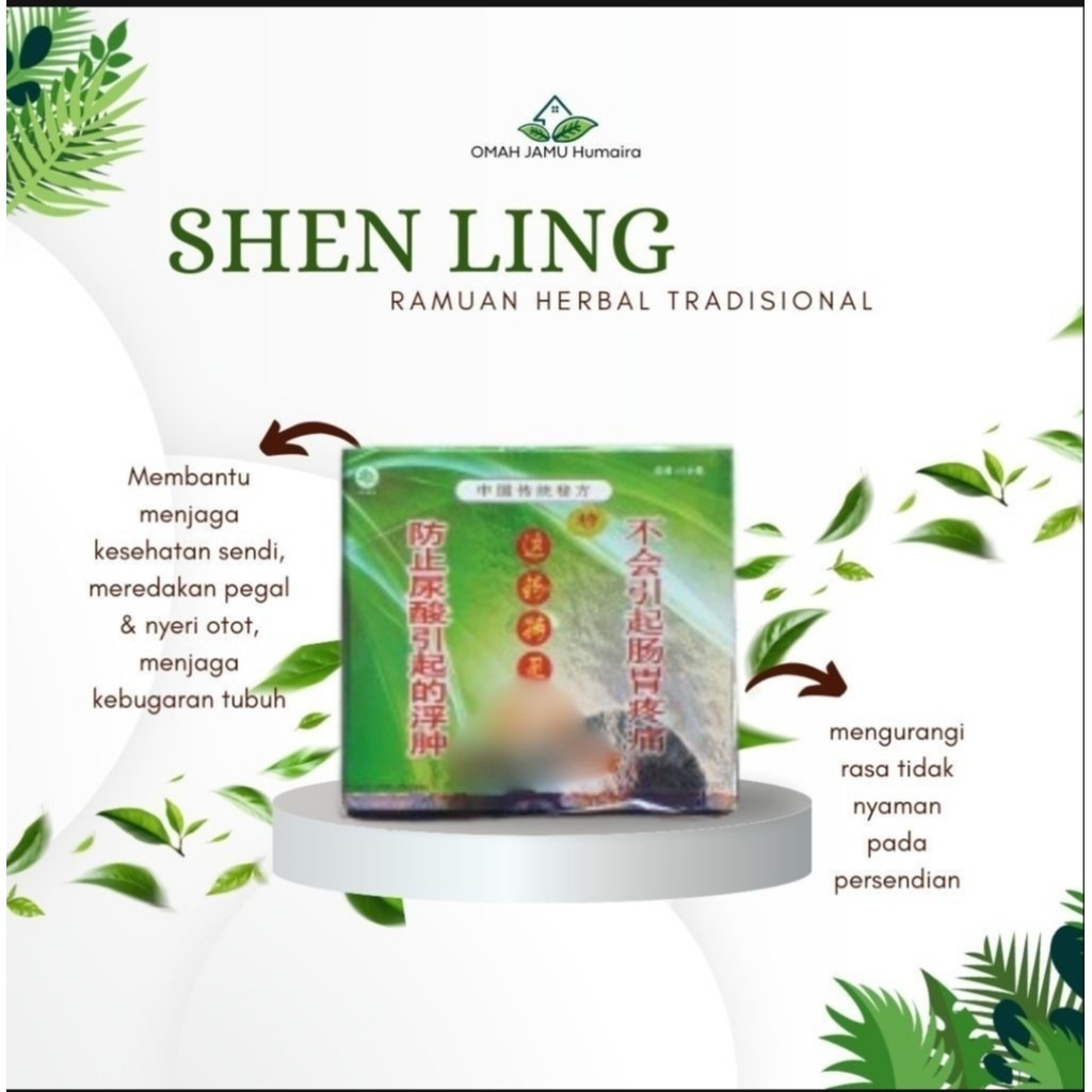 HERBAL SHEN LING ASAM URAT 100% HALAL BPOM SHEN LING Herbal Original asam urat tanpa nyeri lambung “
